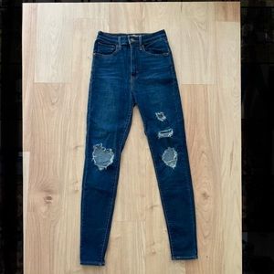 Levi’s Mile High Super Skinny Distressed Jeans